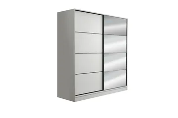 Fruitland Garderob med Spegel - Vit - Förvaring - Garderober & garderobssystem