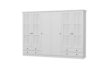 Fruitland Garderob med Spegel - Vit - Förvaring - Garderober & garderobssystem