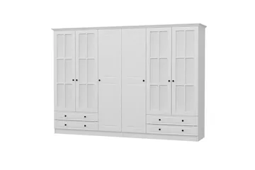 Fruitland Garderob med Spegel - Vit - Förvaring - Garderober & garderobssystem