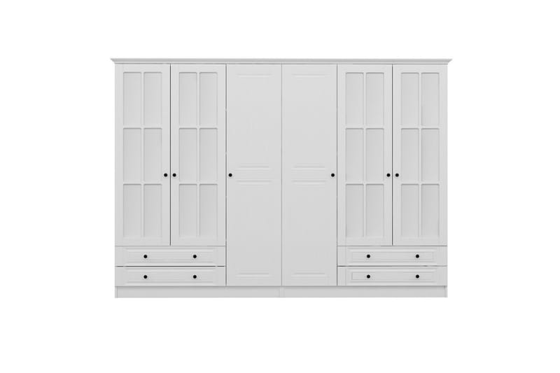 Fruitland Garderob med Spegel - Vit - Förvaring - Garderober & garderobssystem