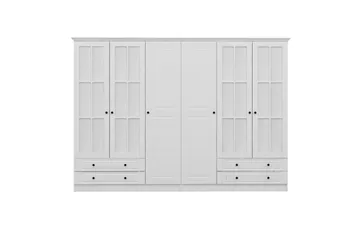 Fruitland Garderob med Spegel - Vit - Förvaring - Garderober & garderobssystem