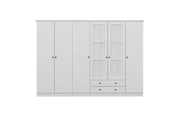 Fruitland Garderob med Spegel - Vit - Förvaring - Garderober & garderobssystem