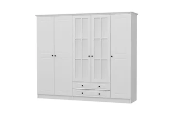 Fruitland Garderob med Spegel - Vit - Förvaring - Garderober & garderobssystem