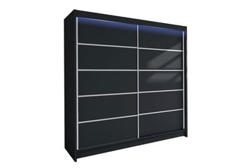 Garderob + LED - Svart - Förvaring - Garderober & garderobssystem