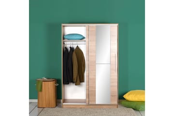 Garderob 120 cm i Ljust Trä - Beige - Förvaring - Garderober & garderobssystem