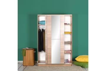 Garderob 120 cm i Ljust Trä - Beige - Förvaring - Garderober & garderobssystem