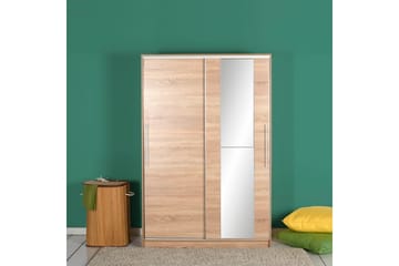 Garderob 120 cm i Ljust Trä - Beige - Förvaring - Garderober & garderobssystem