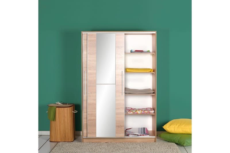 Garderob 120x182 cm - Natur - Förvaring - Garderober & garderobssystem