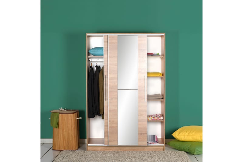 Garderob 120x182 cm - Natur - Garderober & garderobssystem