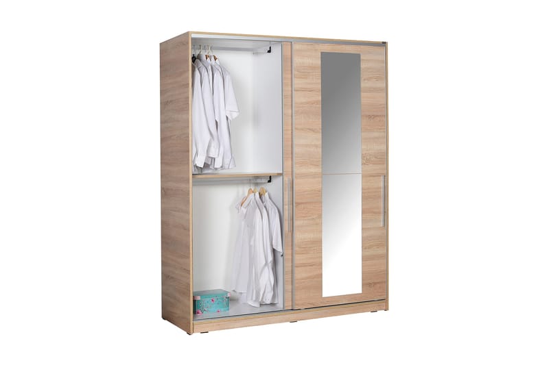 Garderob 160x207 cm - Natur - Garderober & garderobssystem