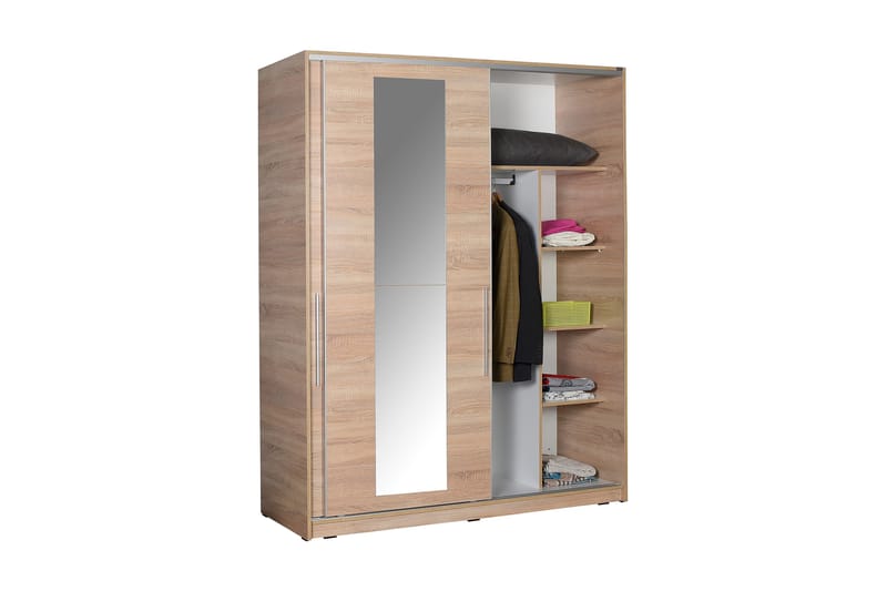 Garderob 160x207 cm - Natur - Förvaring - Garderober & garderobssystem