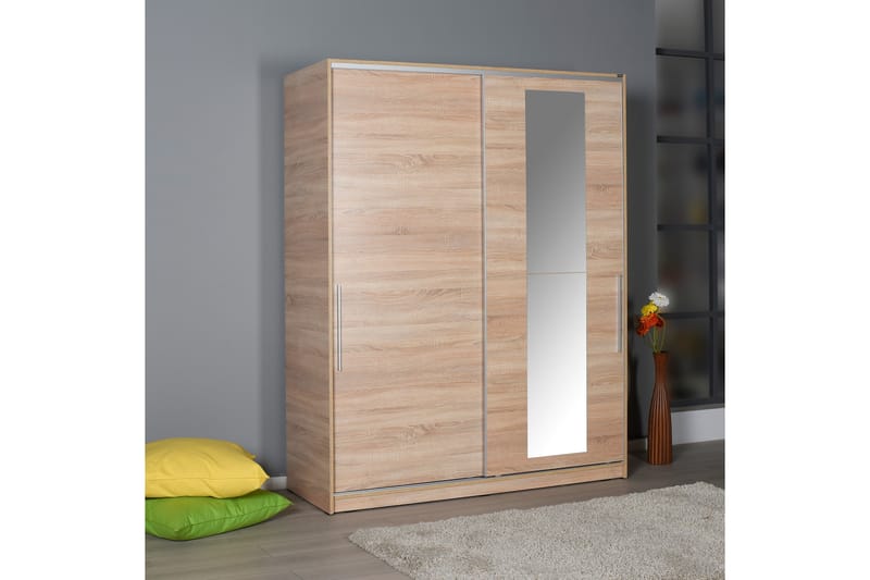 Garderob 160x207 cm - Natur - Förvaring - Garderober & garderobssystem
