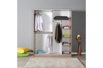 Garderob 160x207 cm - Natur - Förvaring - Garderober & garderobssystem