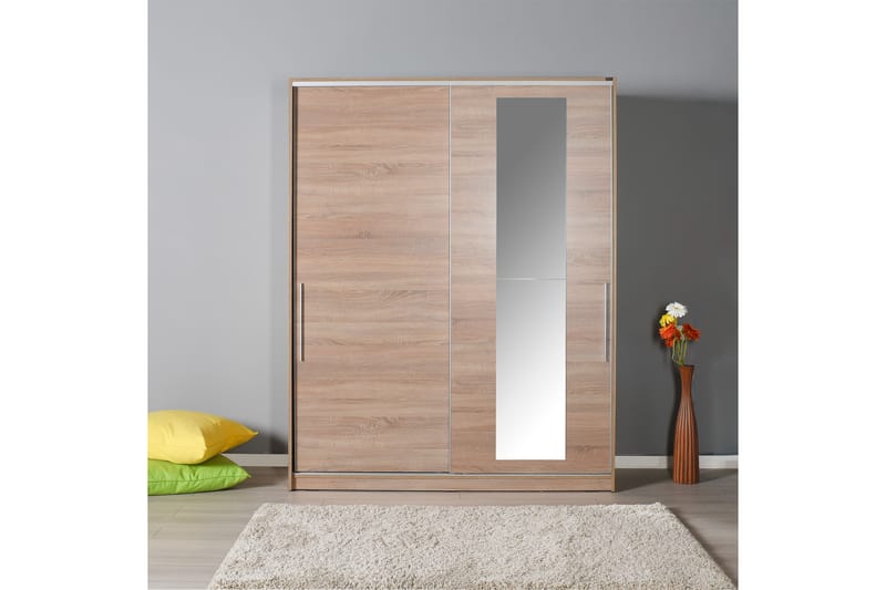 Garderob 160x207 cm - Natur - Förvaring - Garderober & garderobssystem
