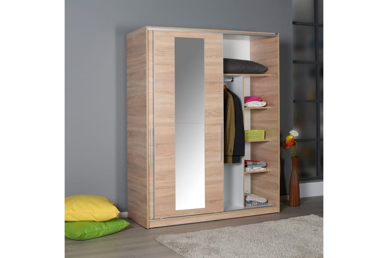Garderob 160x207 cm - Natur - Förvaring - Garderober & garderobssystem