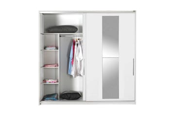 Garderob 210x207 cm - Vit - Förvaring - Garderober & garderobssystem