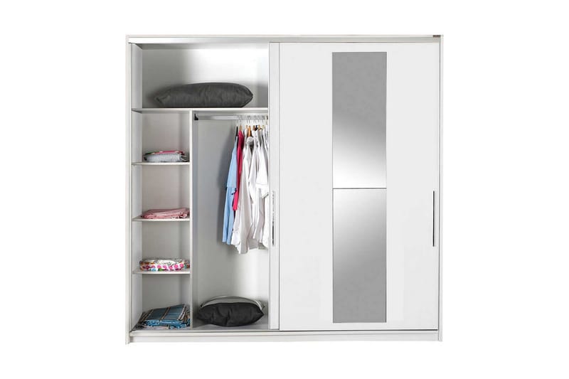 Garderob 210x207 cm - Vit - Förvaring - Garderober & garderobssystem