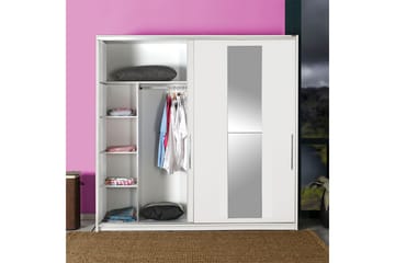 Garderob 210x207 cm - Vit - Förvaring - Garderober & garderobssystem