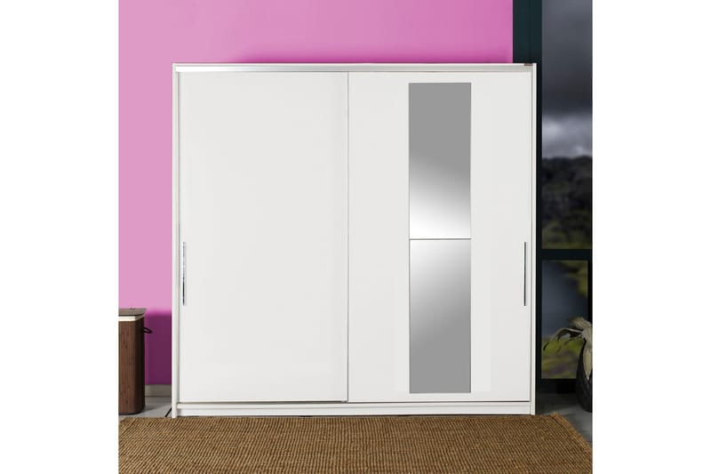 Garderob 210x207 cm - Vit - Förvaring - Garderober & garderobssystem