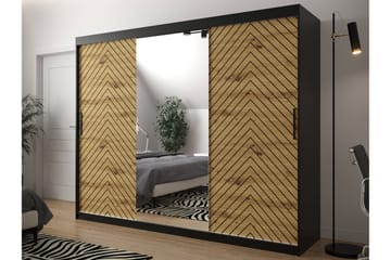 Garderob 250 - Svart|Natur - Förvaring - Garderober & garderobssystem