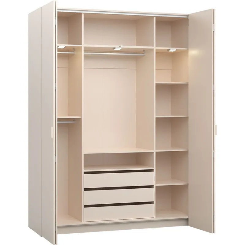 Garderob 4 You Fresh 4 Dörrar - Sandbeige, 240,6 cm - Förvaring - Garderober & garderobssystem