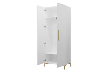 Garderob 74 cm i Målat Trä - Svart|Guld - Förvaring - Garderober & garderobssystem
