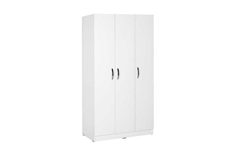 Garderob 91x182 cm 3 Skåp - Vit - Garderobsskåp - Garderober & garderobssystem