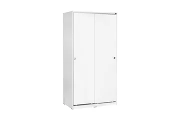 Garderob 94x182 cm 2 Skåp - Vit - Förvaring - Garderober & garderobssystem