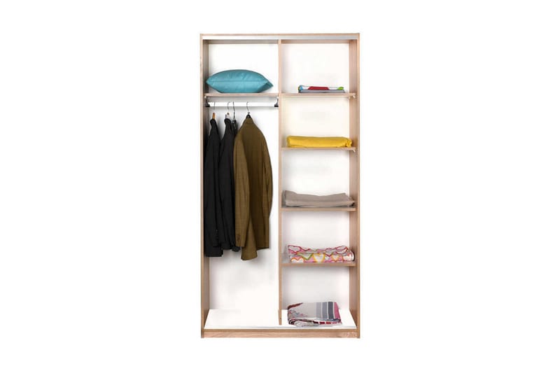 Garderob 94x182 cm - Natur - Förvaring - Garderober & garderobssystem