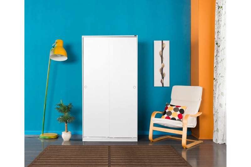 Garderob 94x182 cm - Vit - Förvaring - Garderober & garderobssystem