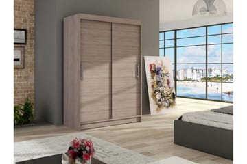 Garderob Aldo 120 cm Skjutdörrar - Beige/Trä/Natur - Förvaring - Garderober & garderobssystem