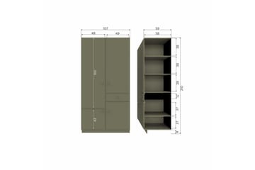 Garderob Alfie - 107 cm - Förvaring - Garderober & garderobssystem