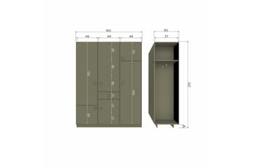 Garderob Alfie - 160 cm - Förvaring - Garderober & garderobssystem
