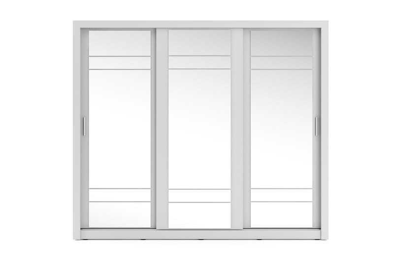 Garderob Amihan 250 cm 3 Skjutdörrar - Vit - Förvaring - Garderober & garderobssystem