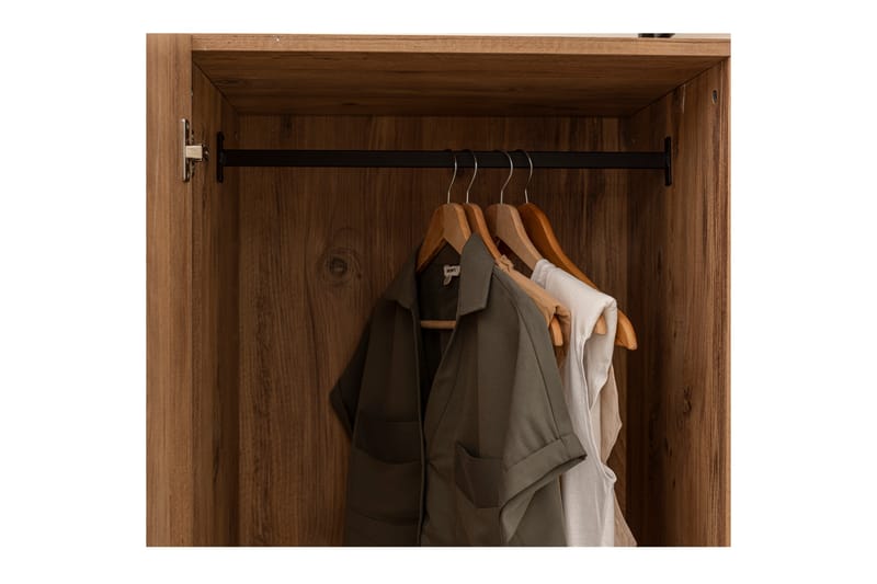 Garderob Anera 52x104 cm 3 Dörrar - Natur - Garderobsskåp - Garderober & garderobssystem