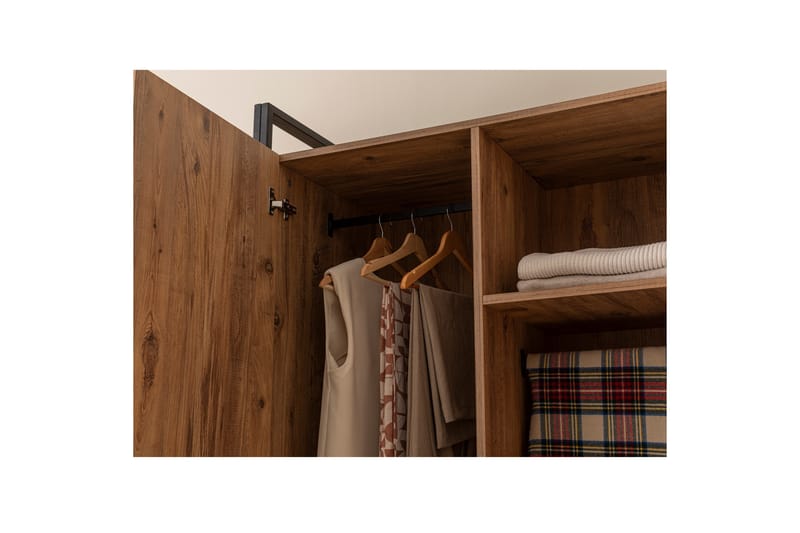 Garderob Anera 52x104 cm 3 Dörrar - Natur - Förvaring - Garderober & garderobssystem