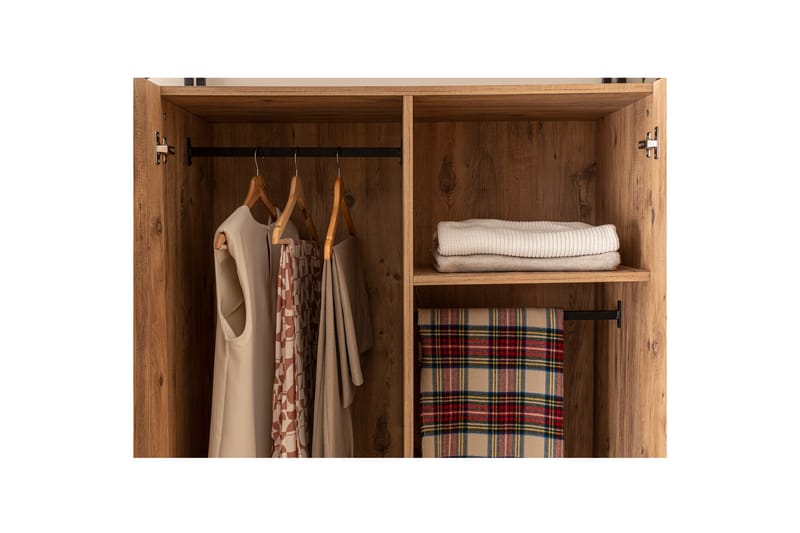 Garderob Anera 52x104 cm 4 Dörrar - Natur - Förvaring - Garderober & garderobssystem