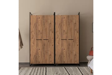 Garderob Anera 52x104 cm 4 Dörrar - Natur - Förvaring - Garderober & garderobssystem