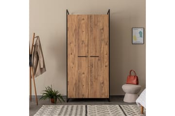 Garderob Anera 52x104 cm 5 Dörrar - Natur - Förvaring - Garderober & garderobssystem