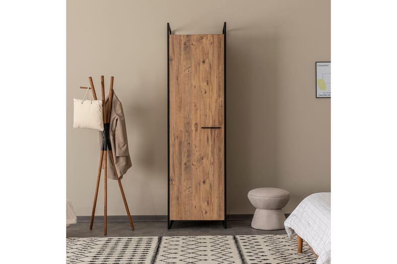 Garderob Anera 52x104 cm 5 Dörrar - Natur - Förvaring - Garderober & garderobssystem