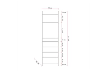 Garderob Anera 52x64 cm 4 Skåp 1 Dörr - Natur - Förvaring - Garderober & garderobssystem