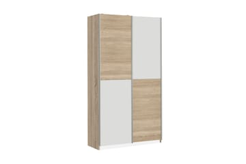 Garderob Bankson 120x191 cm - Brun|Vit - Förvaring - Garderober & garderobssystem