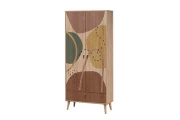 Bertoaria Garderob 80x190 cm Brun