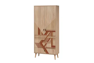 Bertoaria Garderob 80x190 cm Brun