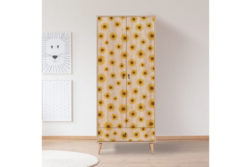 Garderob Bertoaria 80x190 cm Brun - Hanah Home - Förvaring - Garderober & garderobssystem