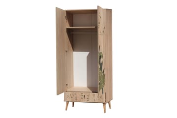 Garderob Bertoaria 80x190 cm Brun - Hanah Home - Förvaring - Garderober & garderobssystem
