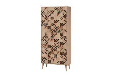 Bertoaria Garderob 80x190 cm Brun