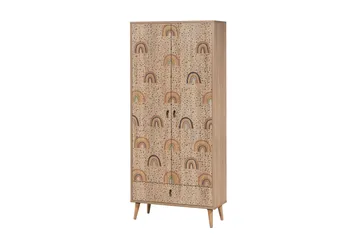 Bertoaria Garderob 80x190 cm Brun