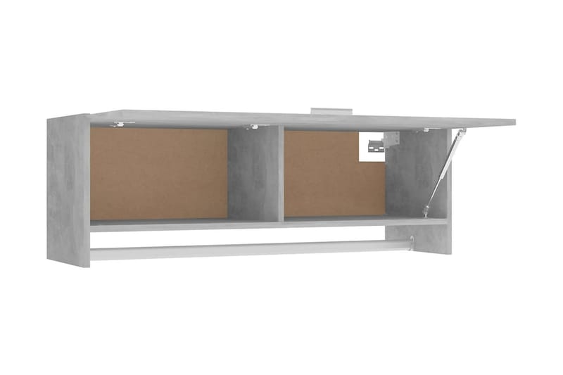 Garderob betonggrå 100x32,5x35 cm spånskiva - Betonggrå - Garderober & garderobssystem - Garderobsskåp