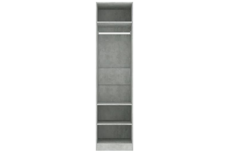 Garderob betonggrå 50x50x200 cm spånskiva - Grå - Garderober & garderobssystem - Garderobsskåp